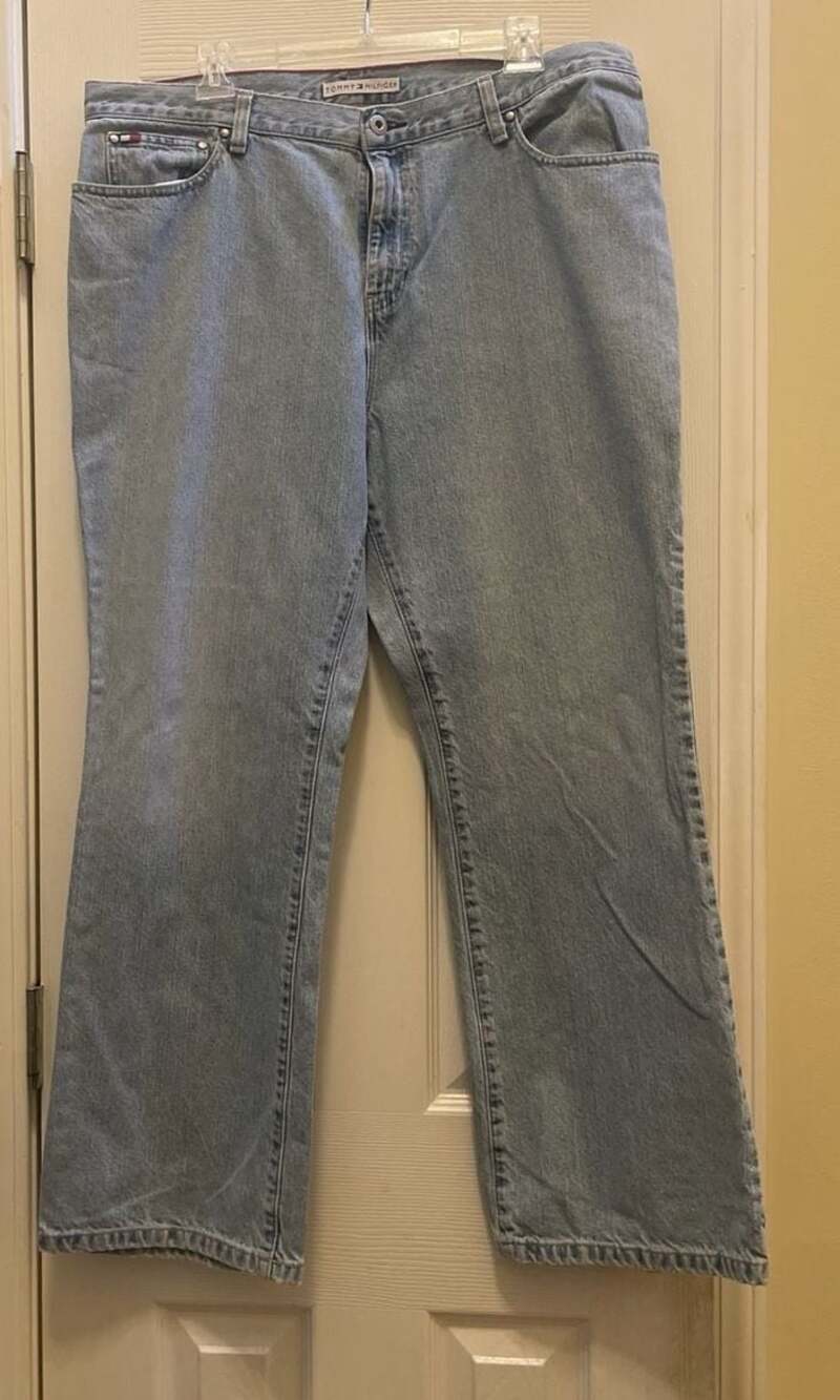 Tommy Hilfiger Vintage Light Wash Straight Leg Jeans Size 16